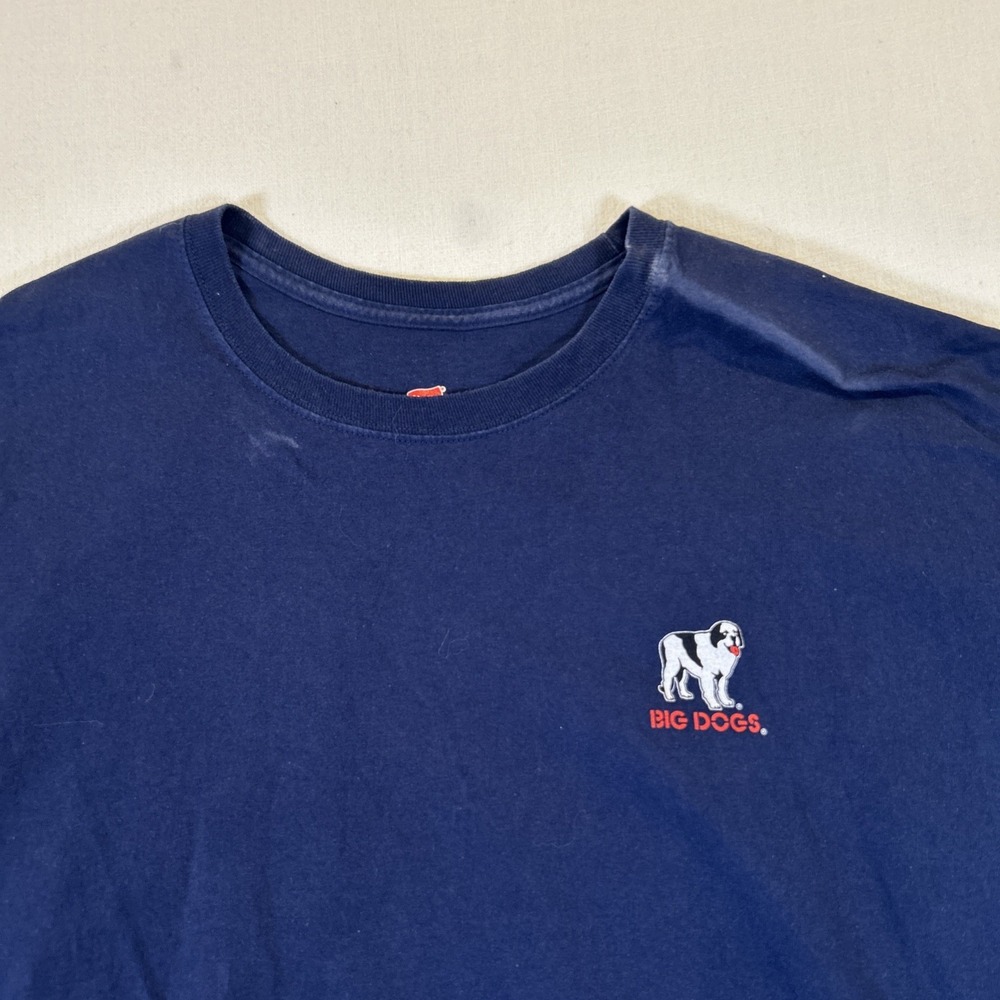 Big Dogs Men 5XL Authentic Blue Shirt Control Freak 100% Cotton Graphic Tee Y2K - Picture 6 of 11